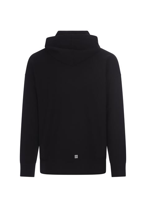 GIVENCHY Felpa Con Cappuccio GIVENCHY Archetype In Tessuto Garzato Nero - GIVENCHY 2025