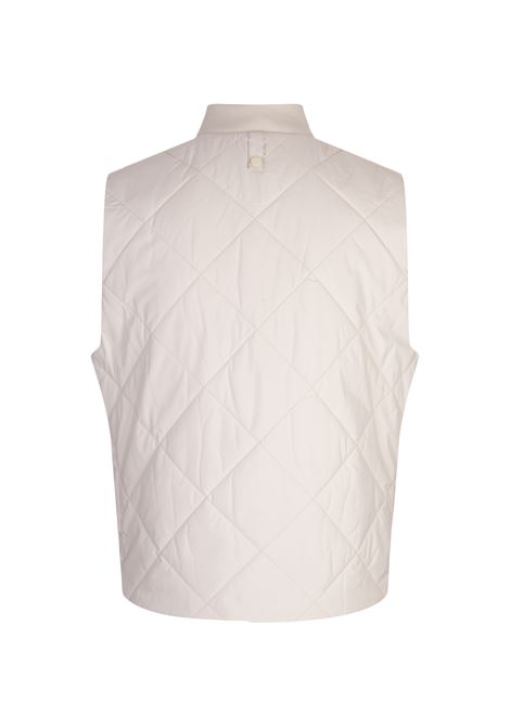 BOSS Gilet Idrorepellente Bianco Con Impunture a Rombi - BOSS Italia