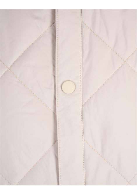 BOSS Gilet Idrorepellente Bianco Con Impunture a Rombi - BOSS Italia