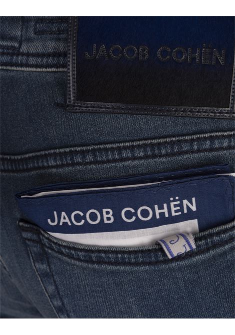 JACOB COHEN Jeans Nick Slim Fit In Denim Super Stretch Blu Scuro - JACOB COHEN In Linea