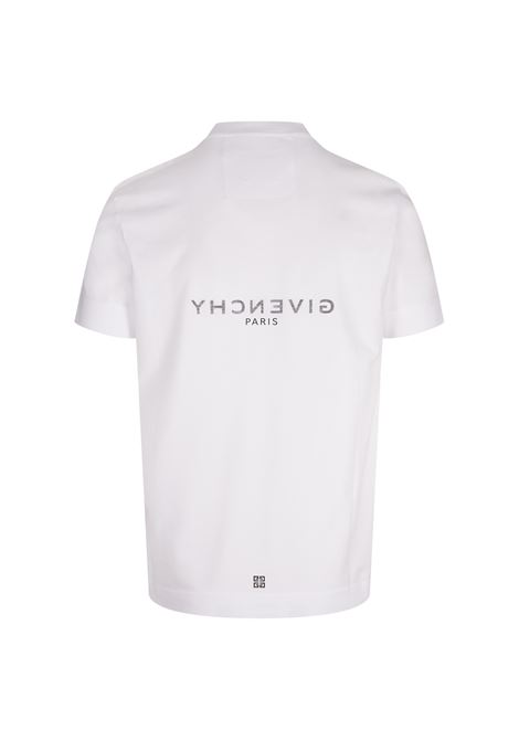 GIVENCHY T-Shirt Slim Fit GIVENCHY Reverse Bianca - GIVENCHY Qualità