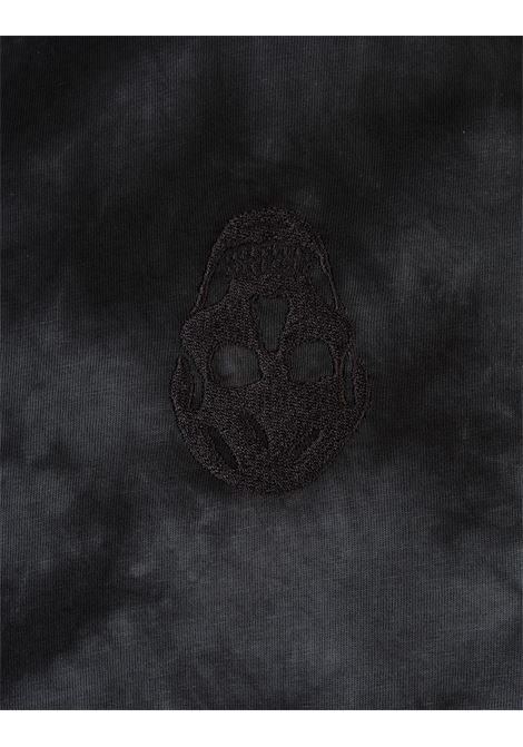 ALEXANDER MCQUEEN T-Shirt Washed in Nero - ALEXANDER MCQUEEN Vendita