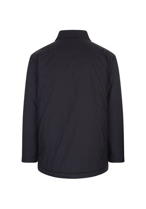 KITON Giacca Imbottita Stile Camicia In Nylon Blu Notte - KITON Spedizione Gratuita