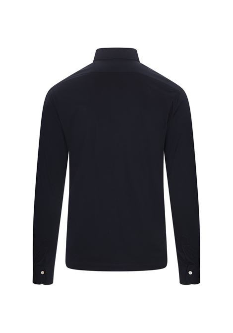 KITON Polo A Maniche Lunghe In Jersey Blu Navy - KITON Soddisfazione Garantita