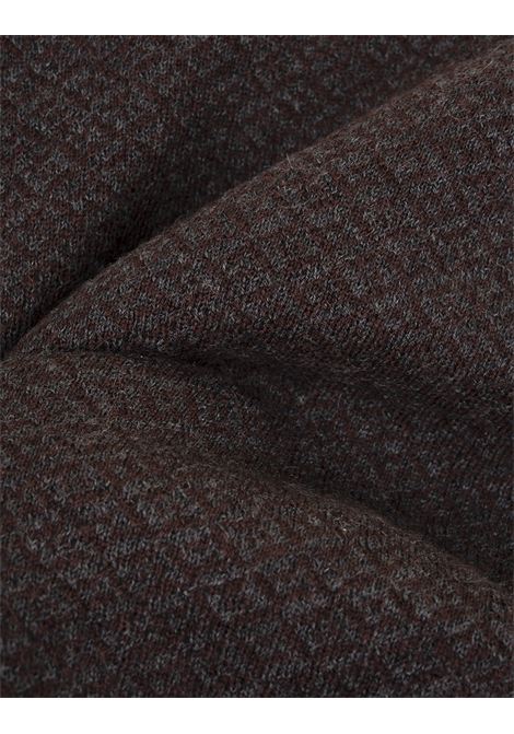KITON Sciarpa In Cashmere Marrone Con Motivo Jacquard - KITON Negozi Online