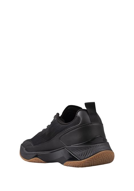 BOSS Sneakers Nere In Materiali Misti Con Suola Antiscivolo - BOSS Convenienza