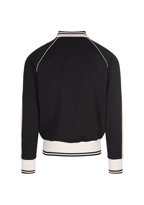 PALM ANGELS Giacca Track Nera e Bianca Con Monogramma - PALM ANGELS Novità