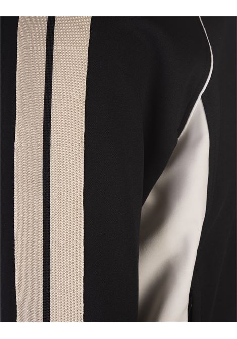 PALM ANGELS Giacca Track Nera e Bianca Con Monogramma - PALM ANGELS Novità