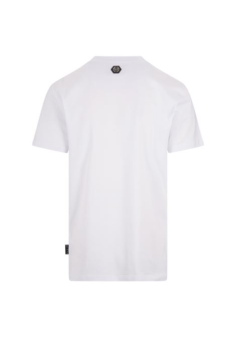 PHILIPP PLEIN T-Shirt Round Neck SS Skull Bianca - PHILIPP PLEIN In Vendita
