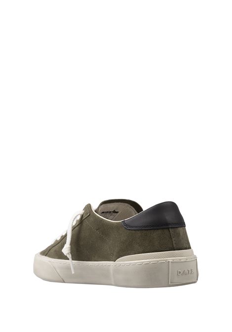D.A.T.E. Sneakers Hill Low In Suede Verde Militare - D.A.T.E Saldi Di Fabbrica