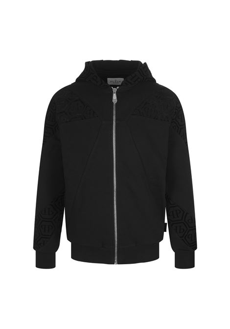 PHILIPP PLEIN Jogging Set Hoodie/Trousers With Jacquard Inserts Monogram - PHILIPP PLEIN Negozio