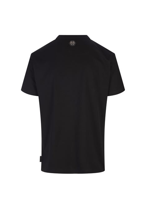PHILIPP PLEIN T-Shirt Round Neck SS Hexagon Nera - PHILIPP PLEIN In Saldo