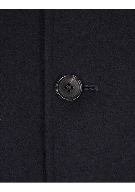 ZEGNA Cappotto Midi In Cashmere Blu Scuro - ZEGNA Moda