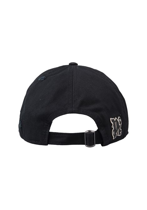 PALM ANGELS Cappello Da Baseball Logo Gothic Nero - PALM ANGELS Comprare a buon mercato