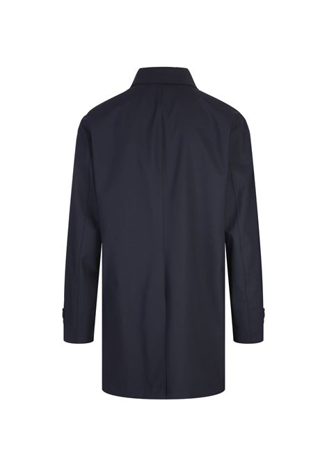 BOSS Cappotto Impermeabile In Misto Lana Blu Scuro - BOSS Vendite stagionali