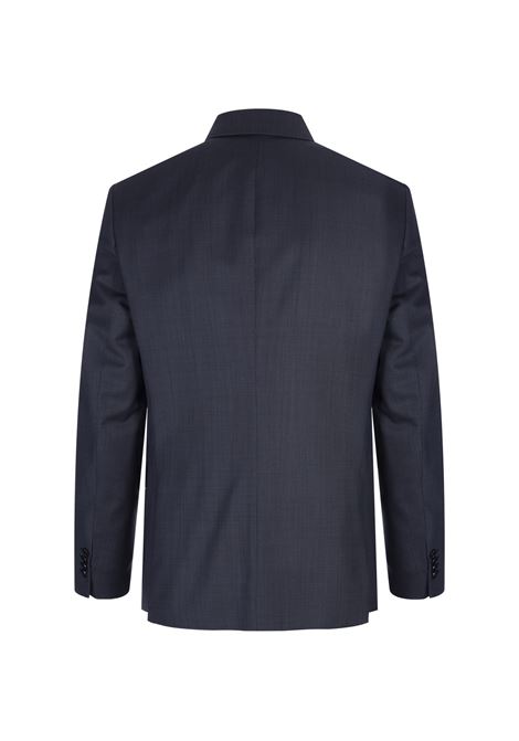 BOSS Abito Slim Fit Doppiopetto In Lana Blu Scuro Con Micromotivo - BOSS Black Friday