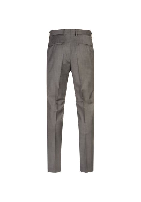 BOSS Abito Slim Fit Doppiopetto In Lana Grigio Con Micromotivo - BOSS Cyber Monday
