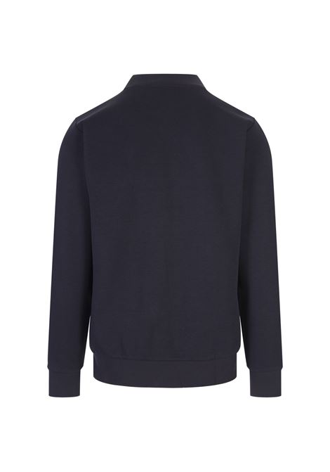 BOSS Felpa Regular Fit Blu Con Patch Monogramma - BOSS Offerta per la Festa della Mamma