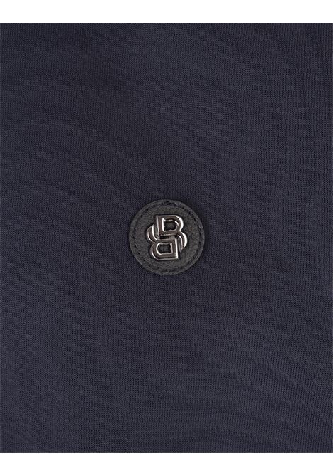 BOSS Felpa Regular Fit Blu Con Patch Monogramma - BOSS Offerta per la Festa della Mamma