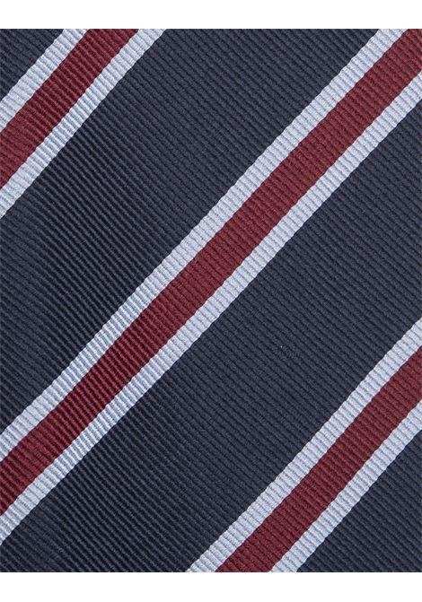 KITON Cravatta Regimental Mogador Blu - KITON Vendita calda