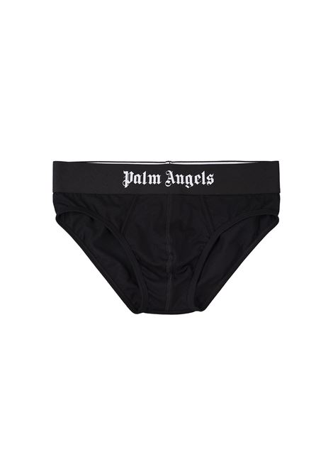 PALM ANGELS Set 2 Slip Neri Con Banda Logo - PALM ANGELS Bestseller