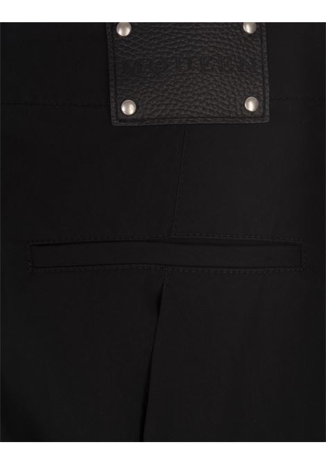 ALEXANDER MCQUEEN Pantaloni Cargo Con Piega in Nero - ALEXANDER MCQUEEN Offerte giornaliere