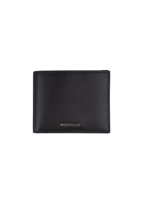 ALEXANDER MCQUEEN Portafoglio Bi-Fold Nero Con Logo - ALEXANDER MCQUEEN Offerte speciali