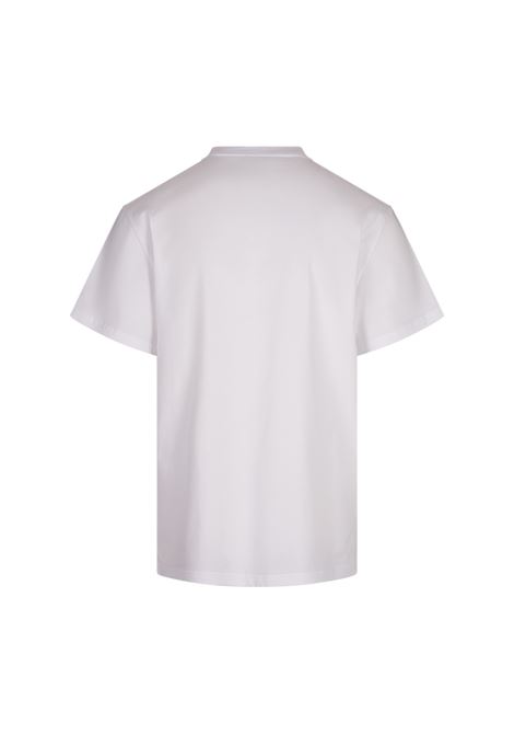 ALEXANDER MCQUEEN T-Skirt Bianca Con Skulll Rovesciato - ALEXANDER MCQUEEN Sconti VIP