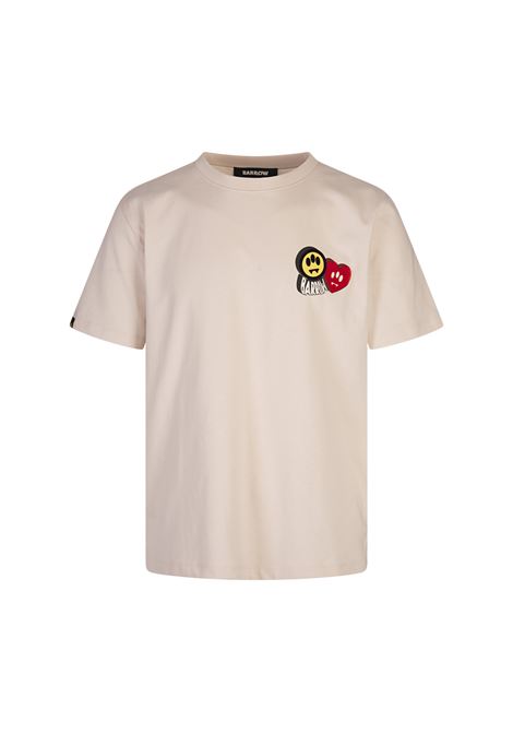 BARROW T-Shirt Bianca Con Stampa Flock - BARROW Super Saving Price
