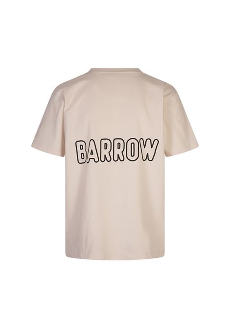 BARROW T-Shirt Bianca Con Stampa Flock - BARROW Super Saving Price