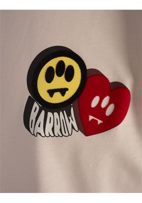 BARROW T-Shirt Bianca Con Stampa Flock - BARROW Super Saving Price