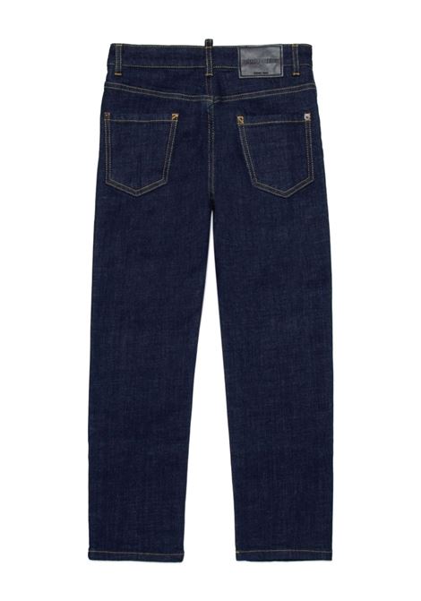 DSQUARED2 KIDS Jeans a Gamba Dritta In Denim Indaco - DSQUARED2 KIDS ACQUISTA ORA