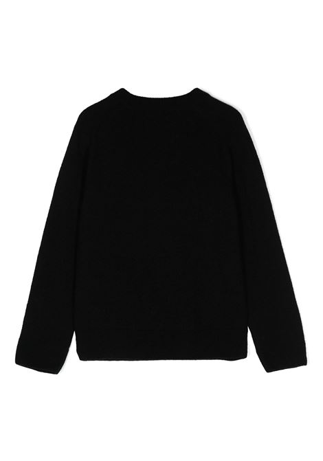 BALMAIN KIDS Pullover Nero Con Logo e Bottoni - BALMAIN KIDS Fino al 65% di sconto