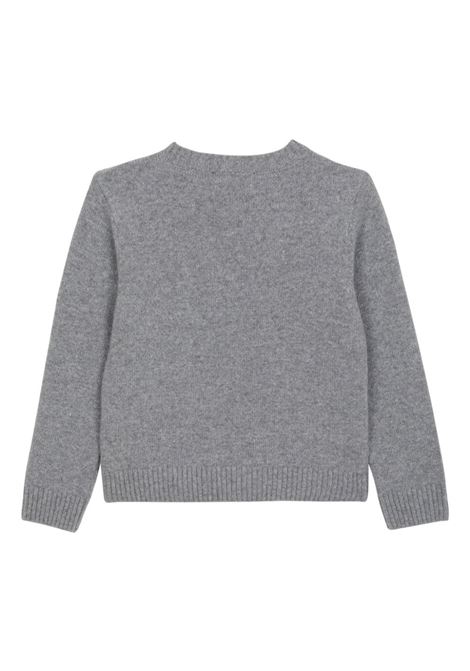 BALMAIN KIDS Maglione Grigio Con Logo Balmain - BALMAIN KIDS Only for today