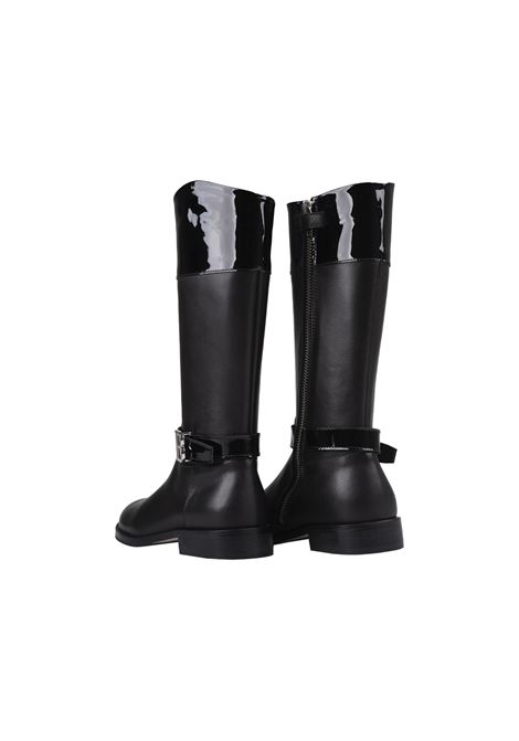 BALMAIN KIDS Stivali Neri Con Logo Monogramma - BALMAIN KIDS Duty-free