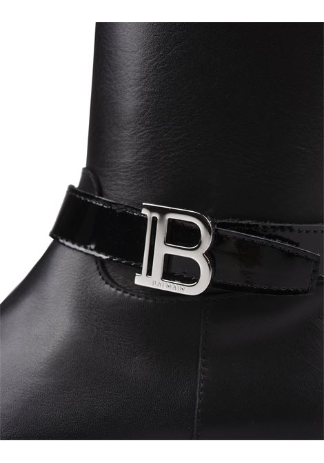 BALMAIN KIDS Stivali Neri Con Logo Monogramma - BALMAIN KIDS Duty-free