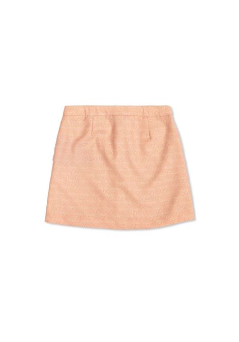 GUCCI KIDS Gonna In Flanella Di Lana Jacquard Gucci Rosa - GUCCI KIDS Spedizione Gratuita