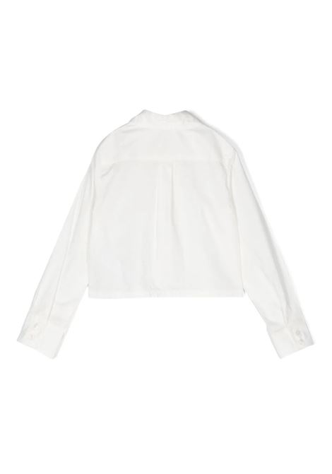 MISS BLUMARINE KIDS Camicia Bianca Con Logo Sul Colletto - MISS BLUMARINE KIDS Fino Al -60%