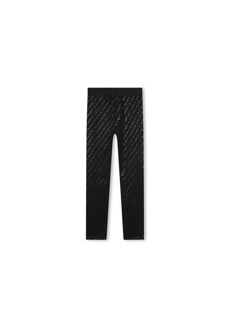 GIVENCHY KIDS Leggings Neri Con Logo All-Over - GIVENCHY KIDS Vendita Economica