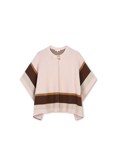CHLOÉ KIDS Mantella Rosa Con Righe a Contrasto - CHLOÉ KIDS I Più Venduti