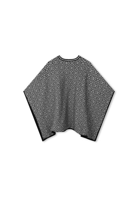 GIVENCHY KIDS Mantella Reversibile Nera e Bianca Con Logo e Motivo 4G - GIVENCHY KIDS Offerta Giorno del Papà