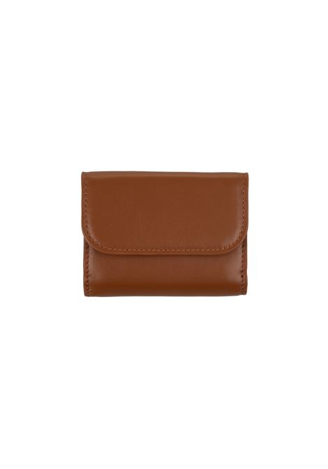 CHLOÉ Portafoglio Tri-Fold Chloé Sense Mini In Pelle Morbida Tan - CHLOÉ Lightning offer