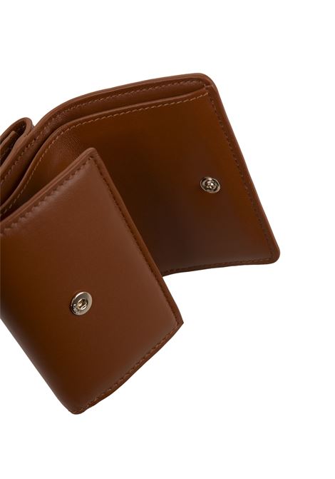 CHLOÉ Portafoglio Tri-Fold Chloé Sense Mini In Pelle Morbida Tan - CHLOÉ Lightning offer