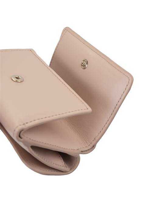 CHLOÉ Portafoglio Tri-Fold Chloé Sense Mini In Pelle Morbida Cement Pink - CHLOÉ Grandi sconti
