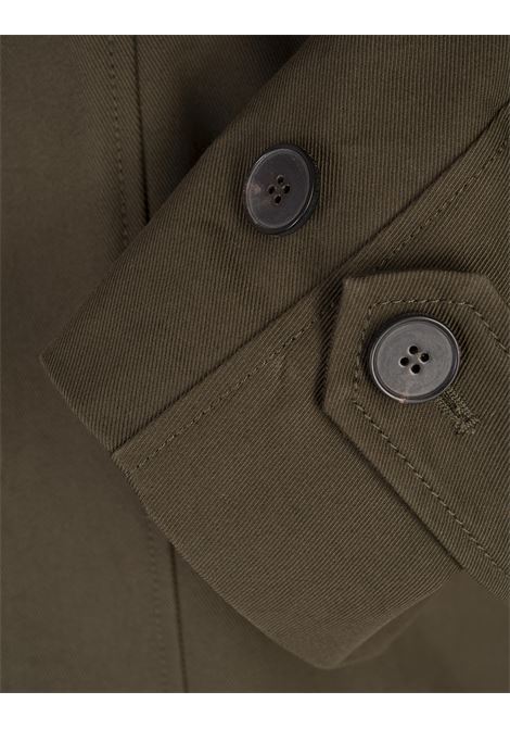 ALEXANDER MCQUEEN Giacca Boxy Corta Con Maniche Blusanti in Kaki - ALEXANDER MCQUEEN Offerte stagionali