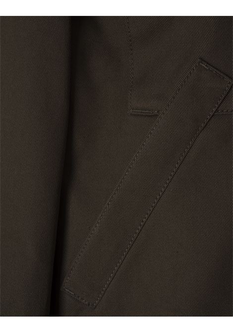 ALEXANDER MCQUEEN Giacca Boxy Corta Con Maniche Blusanti in Kaki - ALEXANDER MCQUEEN Offerte stagionali