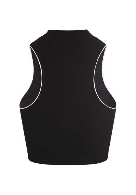 PALM ANGELS Top Crop Nero Con Monogramma PA - PALM ANGELS Liquidazione