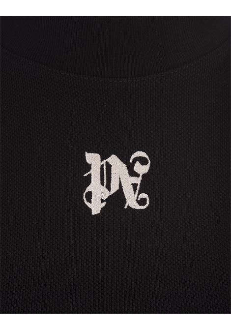 PALM ANGELS Top Crop Nero Con Monogramma PA - PALM ANGELS Liquidazione