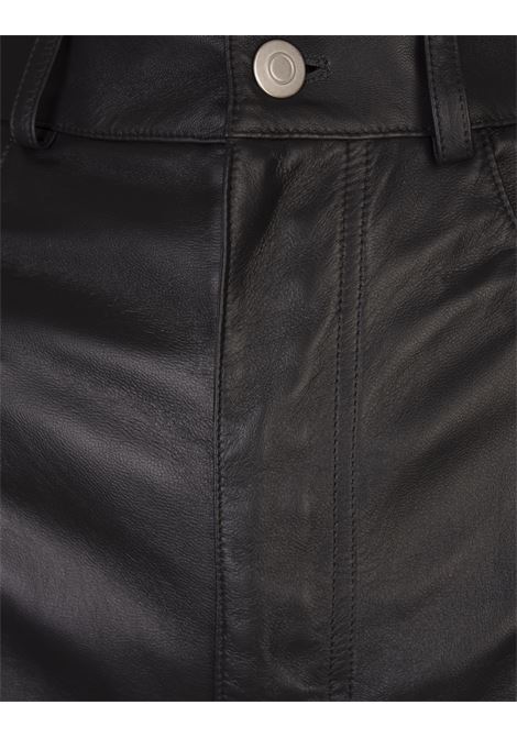 FABIANA FILIPPI Pantaloni a Gamba Dritta In Pelle Nera - FABIANA FILIPPI Enormi risparmi