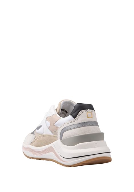 D.A.T.E. Sneakers Running Fuga In Bianco e Rosa - D.A.T.E Ritorno libero